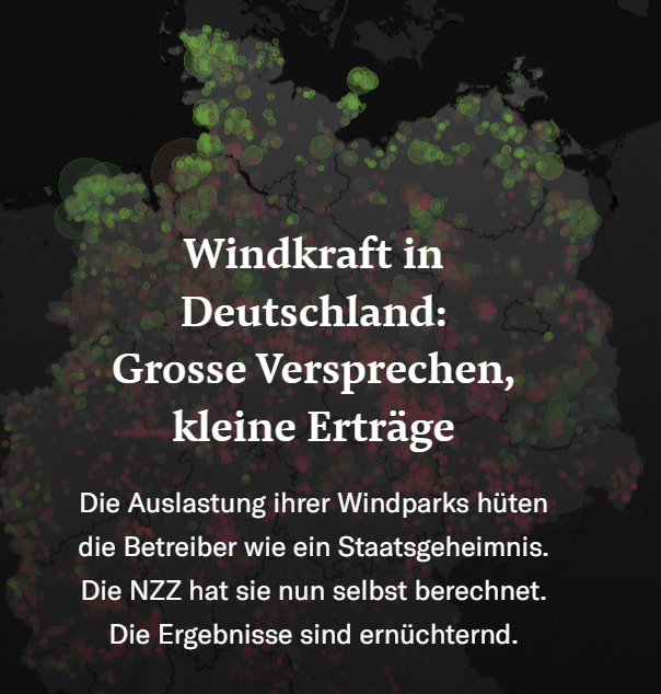 Windkraft in Deutsch­land – Ernüch­ternde Ergebnisse